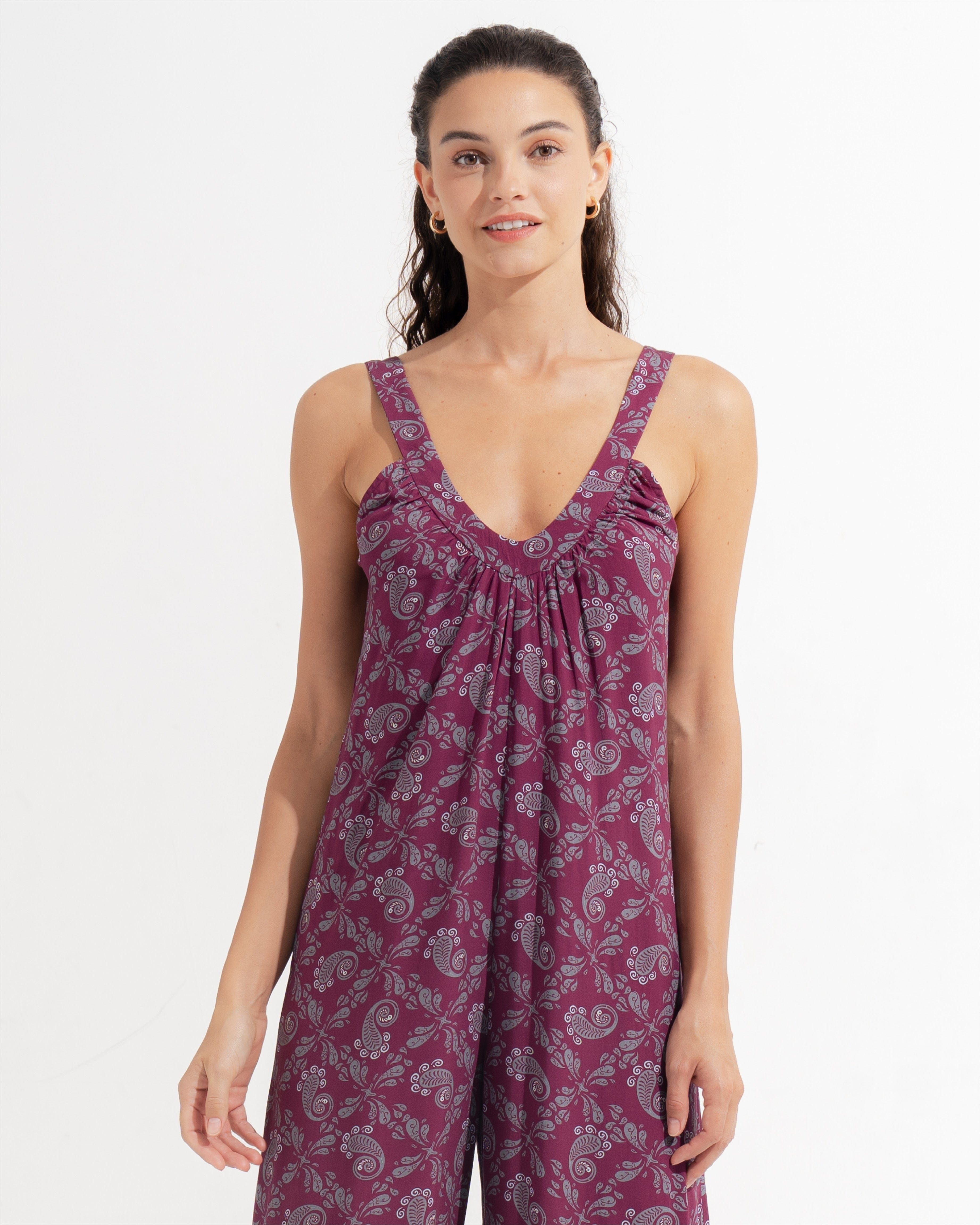 Morrato Bali Jumpsuit Parisa Jumpsuit Giselle Plum