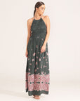 Morrato Bali Mahrosh Maxi Dress Cordelia Dark Green