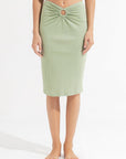 Morrato Bali Midi Skirt Talia Midi Skirt Matcha