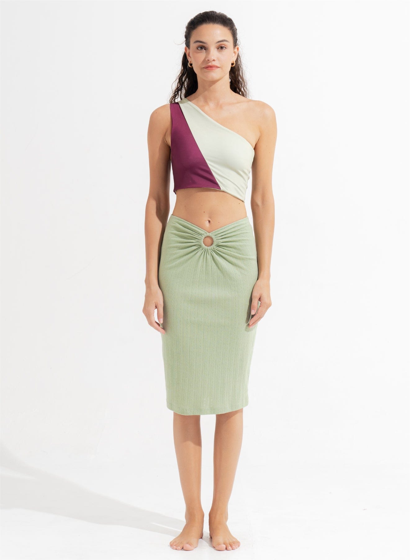 Morrato Bali Midi Skirt Talia Midi Skirt Matcha