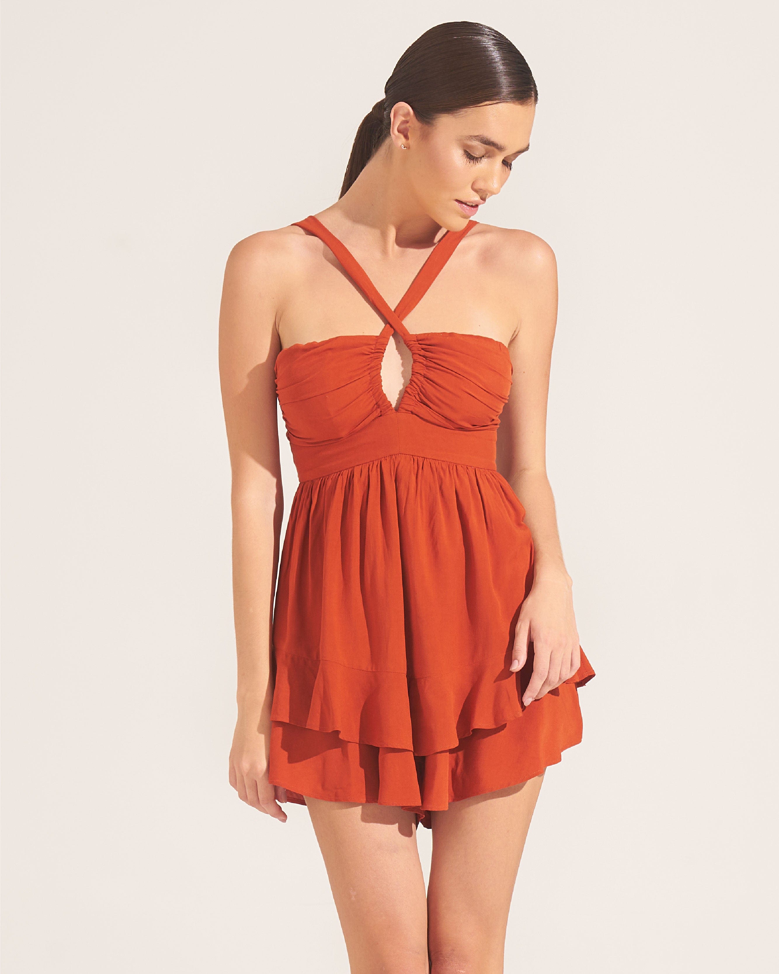 Morrato Bali Playsuit Ruhani Playsuit Burnt Ochre