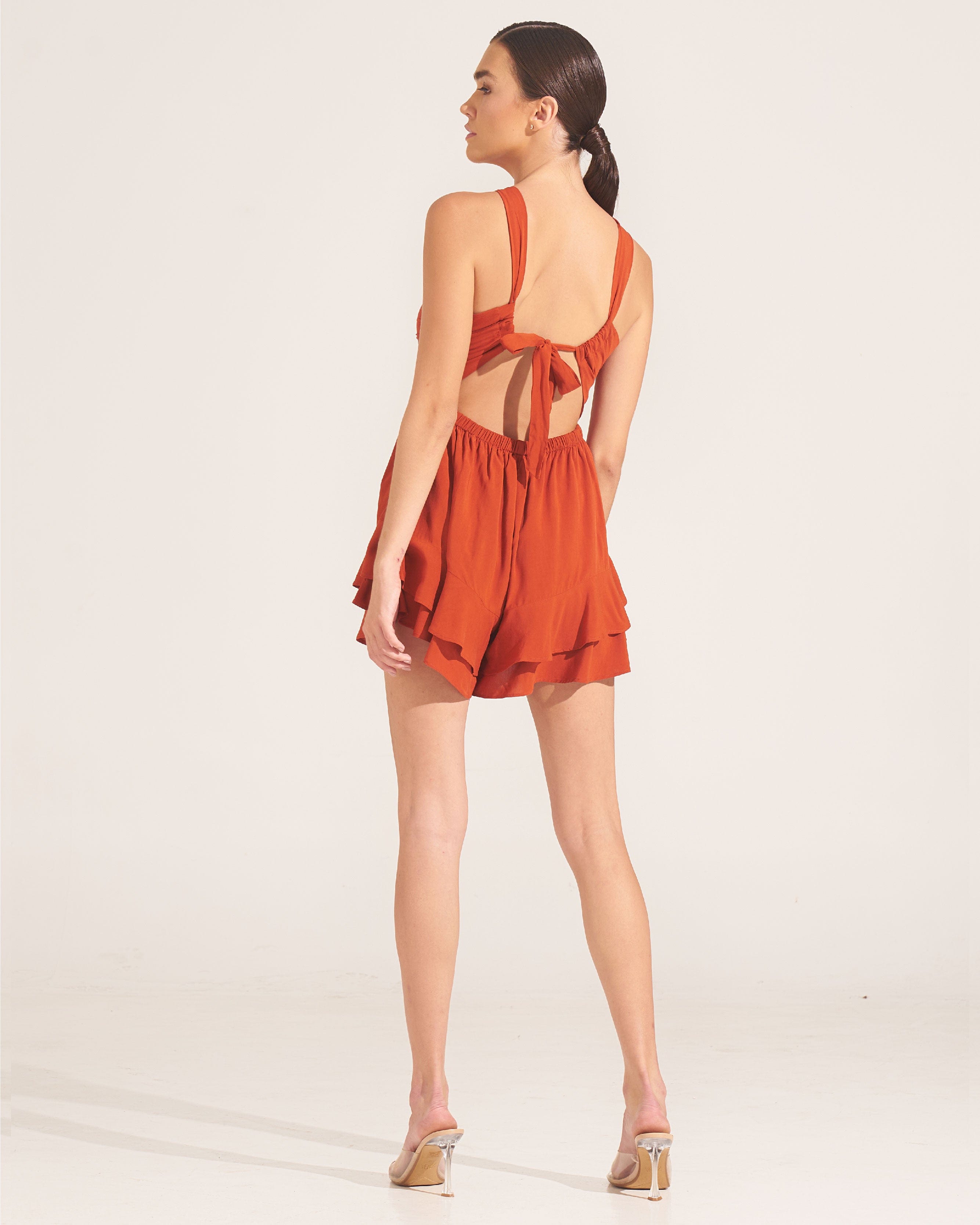 Morrato Bali Playsuit Ruhani Playsuit Burnt Ochre