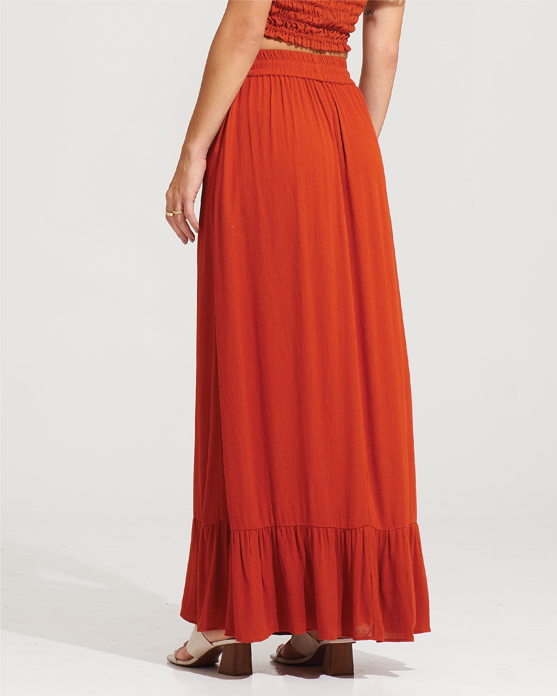 Morrato Maxi Skirt Sonth Maxi Skirt Burnt Ochre