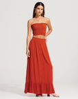Morrato Maxi Skirt Sonth Maxi Skirt Burnt Ochre
