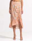 Morrato Midi Skirt Lynette Asymmetrical Skirt Fleur Peach