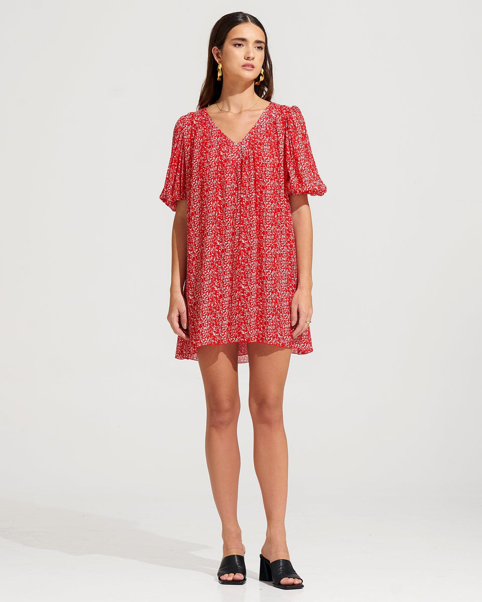geneva mini dress Eimaan Mini Dress Geneva Red – Morrato Bali