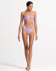 Morrato One Piece Solange One Piece Topographical Violet