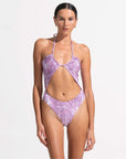 Morrato One Piece Solange One Piece Topographical Violet