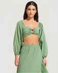 Morrato Top Brielle Top Basil