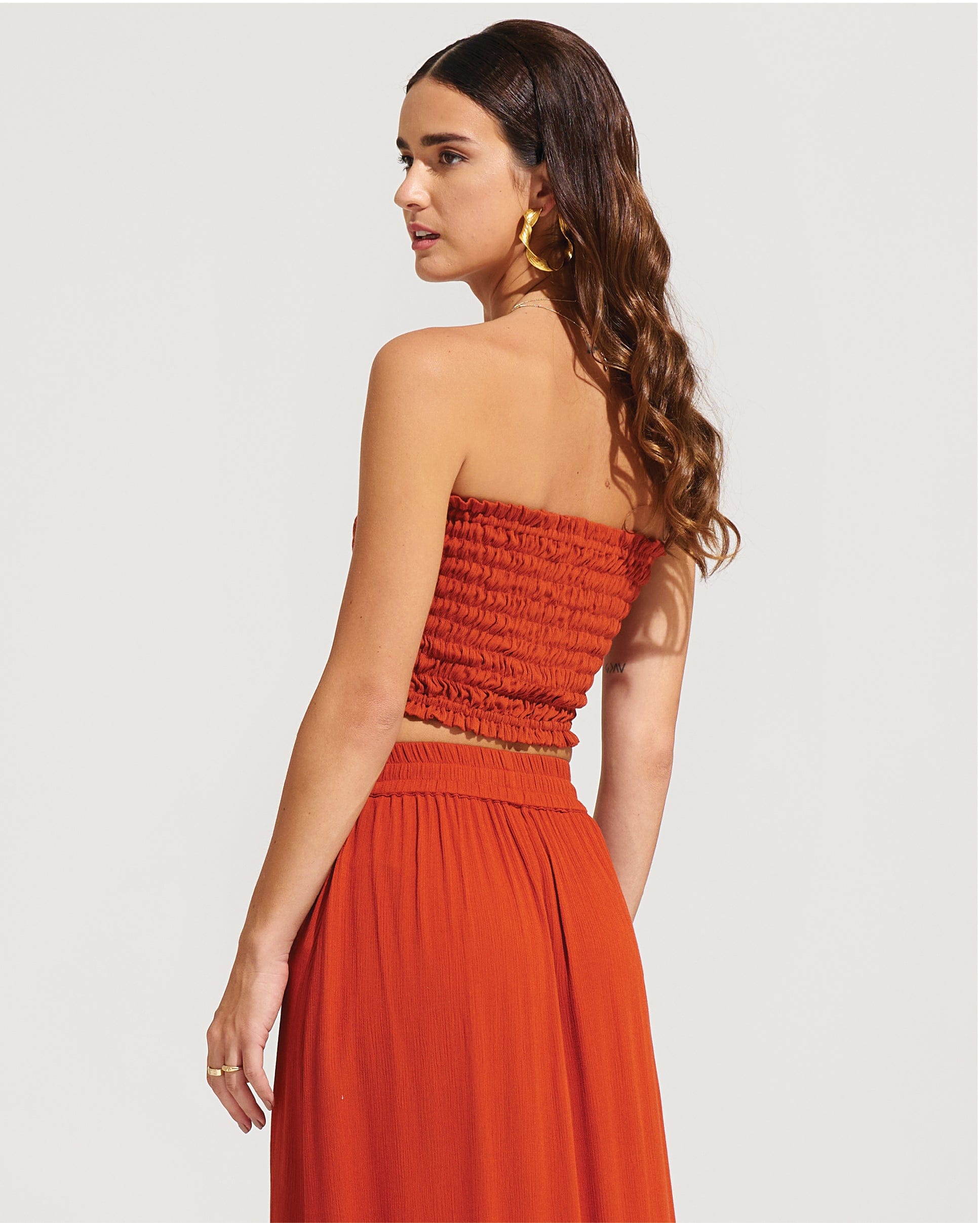 Morrato Top Sonth Bandeau Burnt Ochre