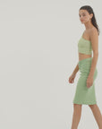 Talia Midi Skirt Matcha