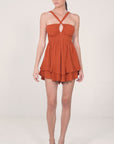 Ruhani Playsuit Burnt Ochre