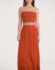 Sonth Maxi Skirt Burnt Ochre
