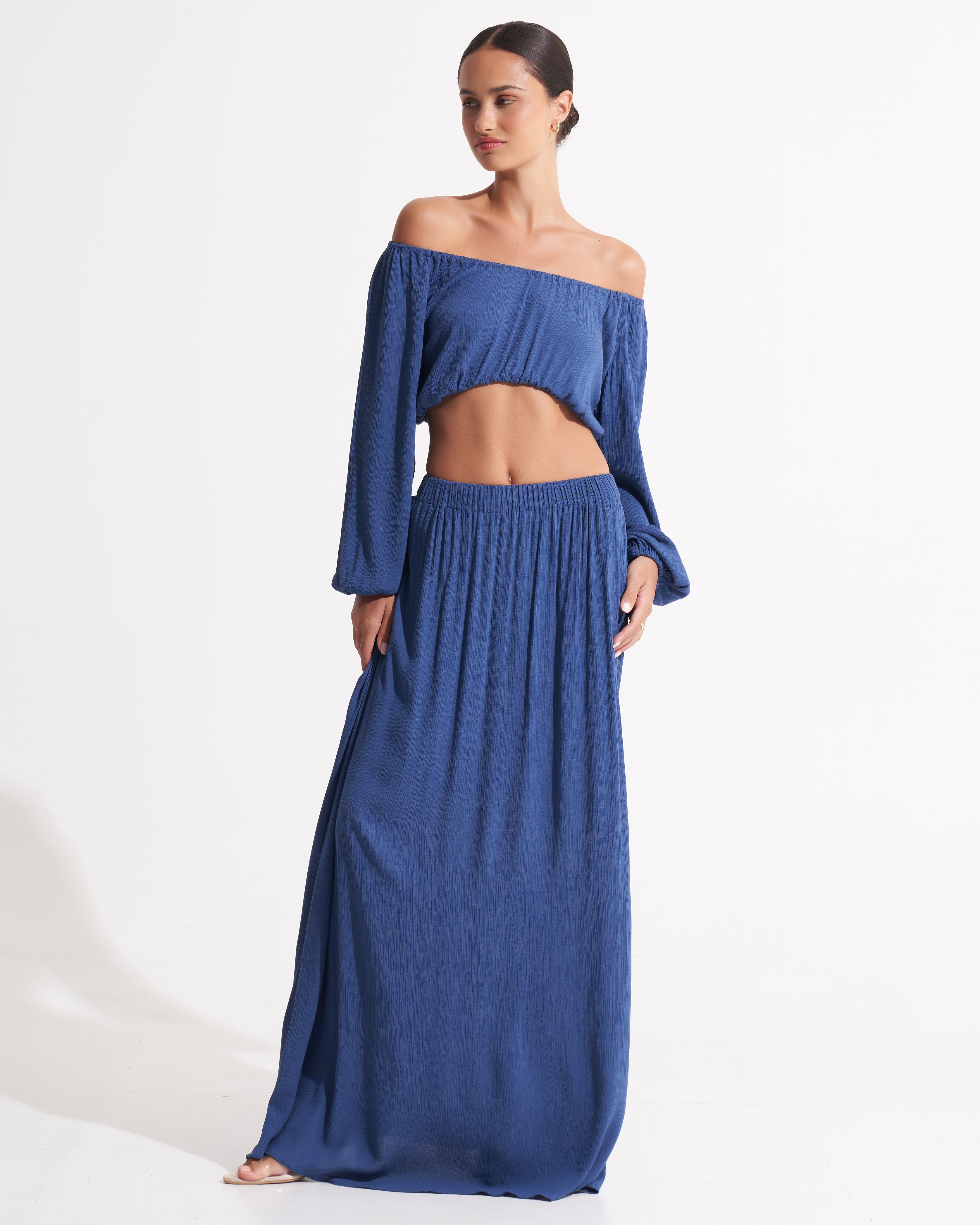 Abella Maxi Skirt Azure