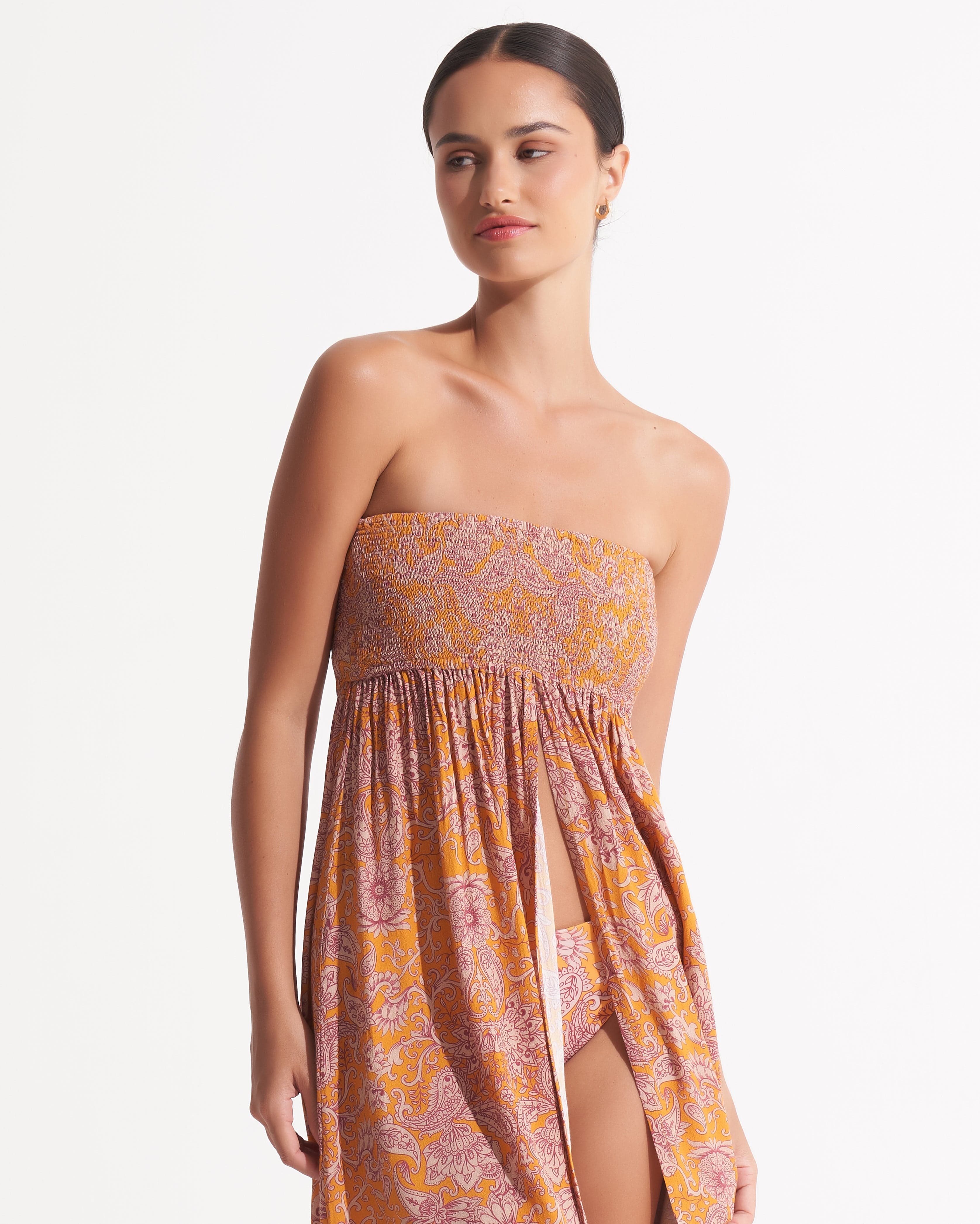 Morrato Bali Cover-Ups Kinvara Mini Cover Up Livia Saffron