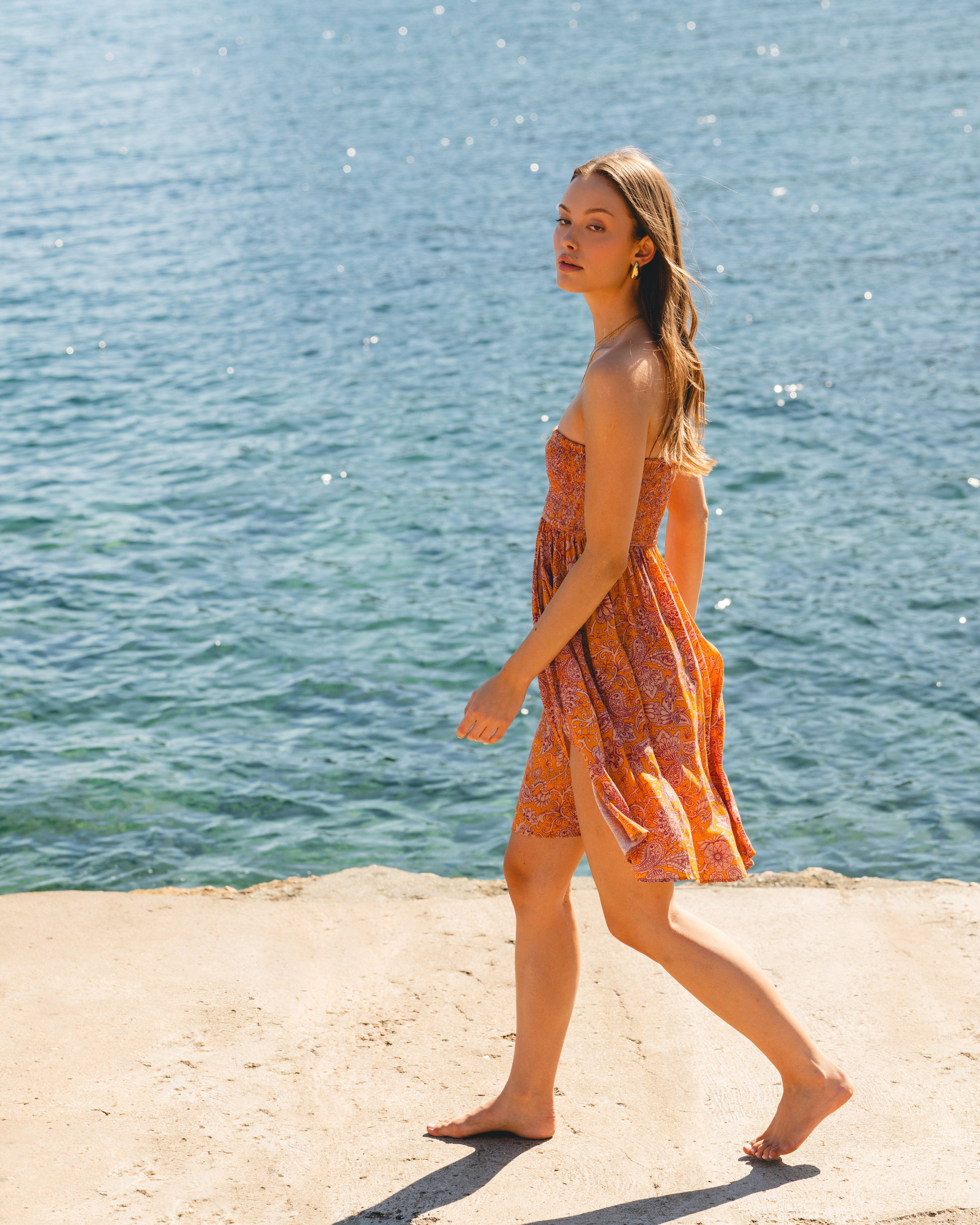 Morrato Bali Cover-Ups Kinvara Mini Cover Up Livia Saffron