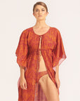 Morrato Bali Cover-Ups OS Shahnoor Robe Hesperia Persimmon