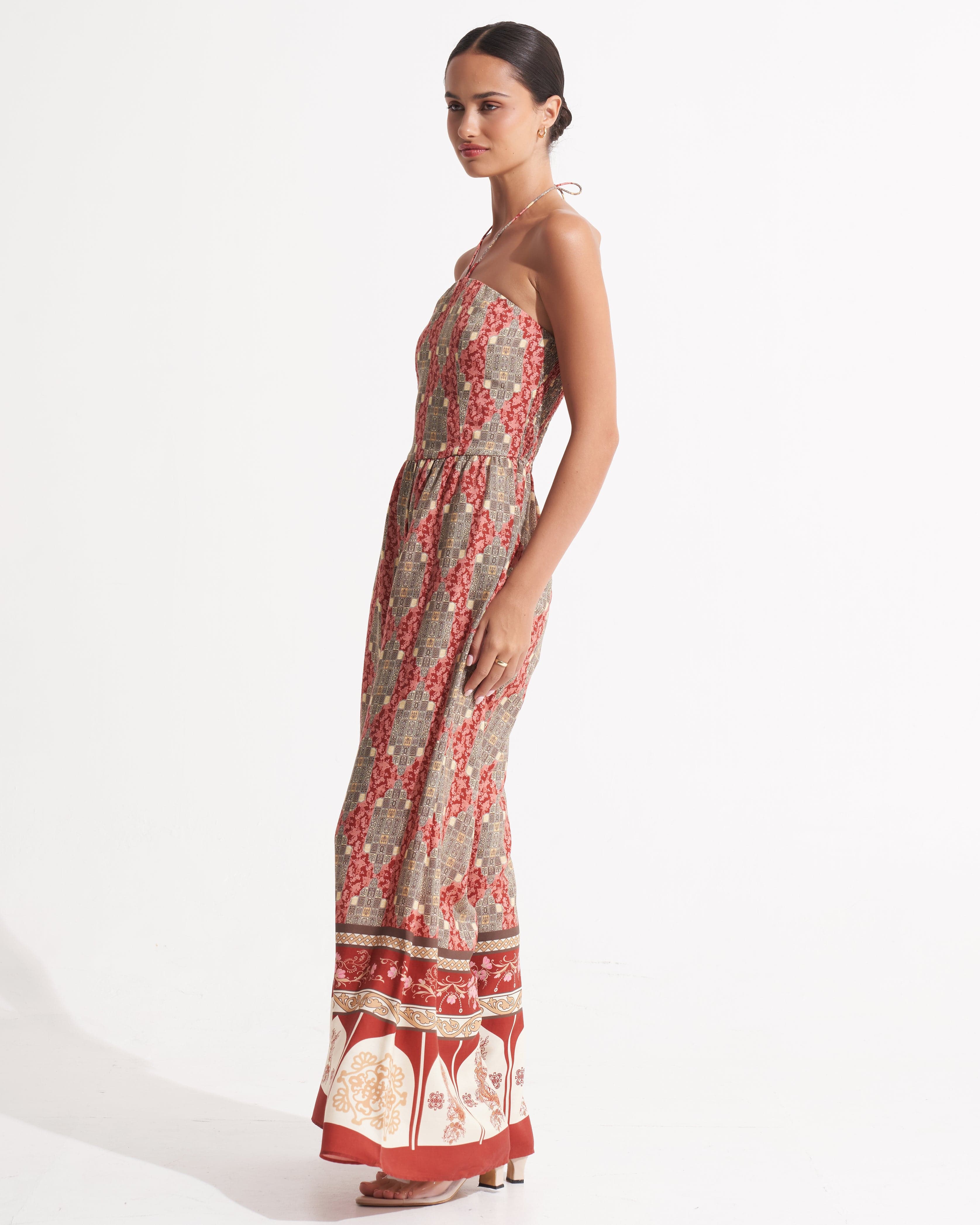 Morrato Bali Jumpsuit Daphne Long Jumpsuit Giina Red Ochre