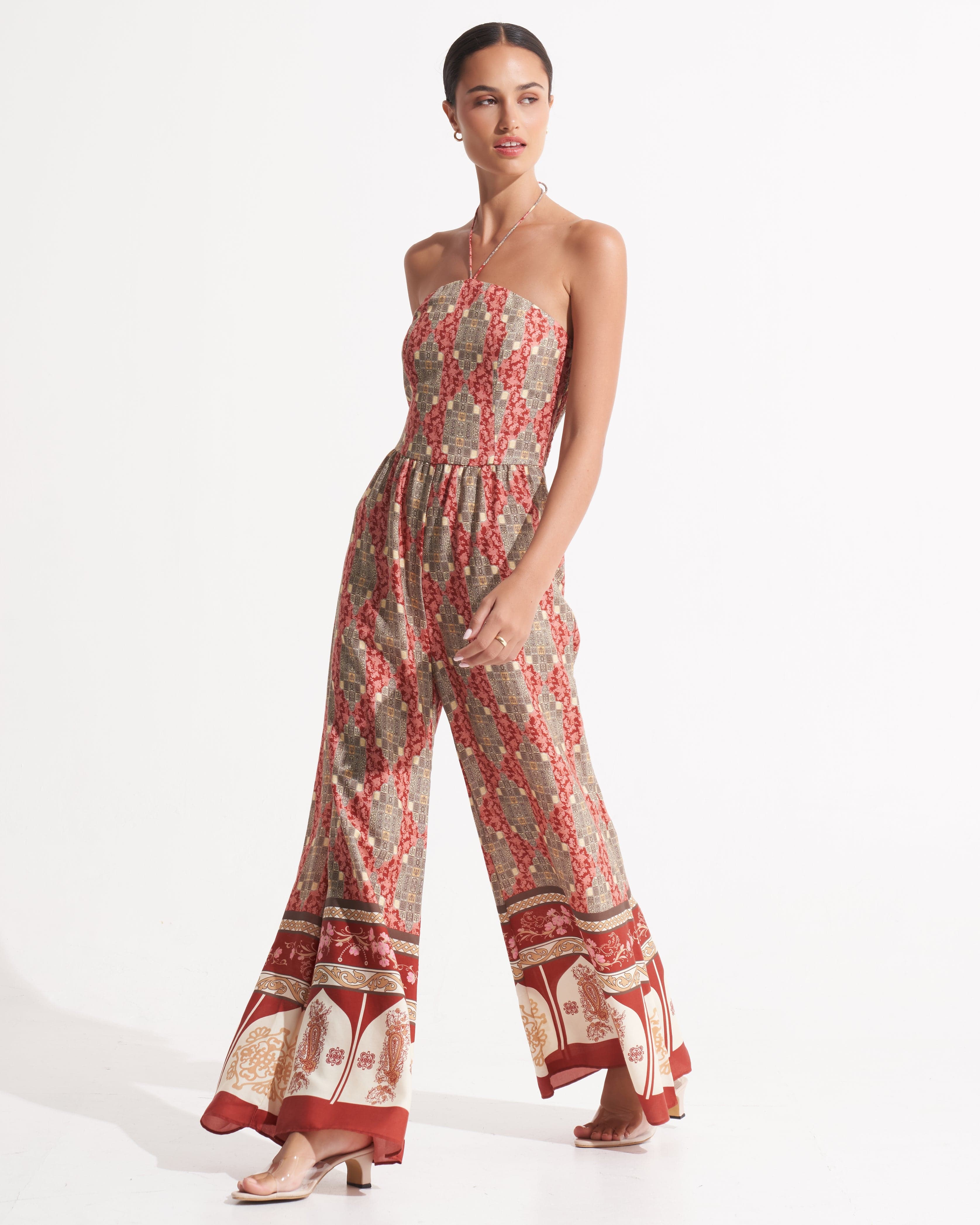 Morrato Bali Jumpsuit Daphne Long Jumpsuit Giina Red Ochre