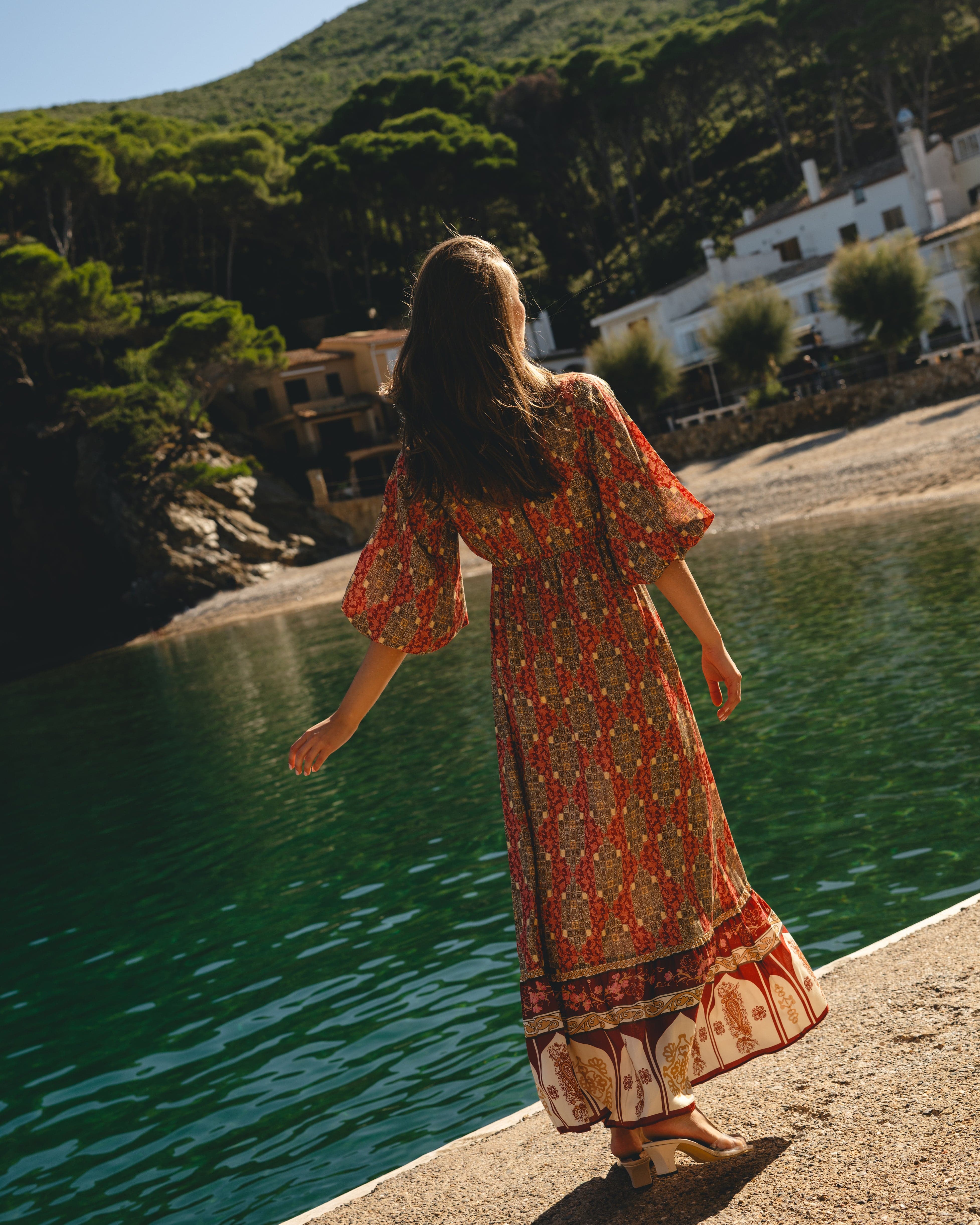 Morrato Bali Maxi Dress Eesha Maxi Dress Giina Red Ochre