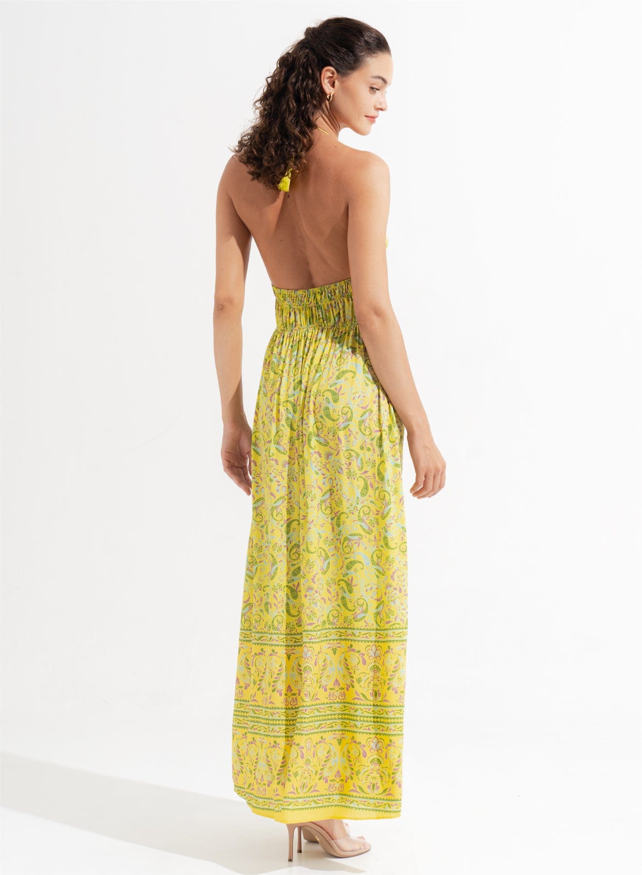 Morrato Bali Maxi Dress Mahrosh Maxi Dress Kashvi Lime Light