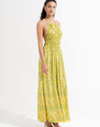 Morrato Bali Maxi Dress Mahrosh Maxi Dress Kashvi Lime Light