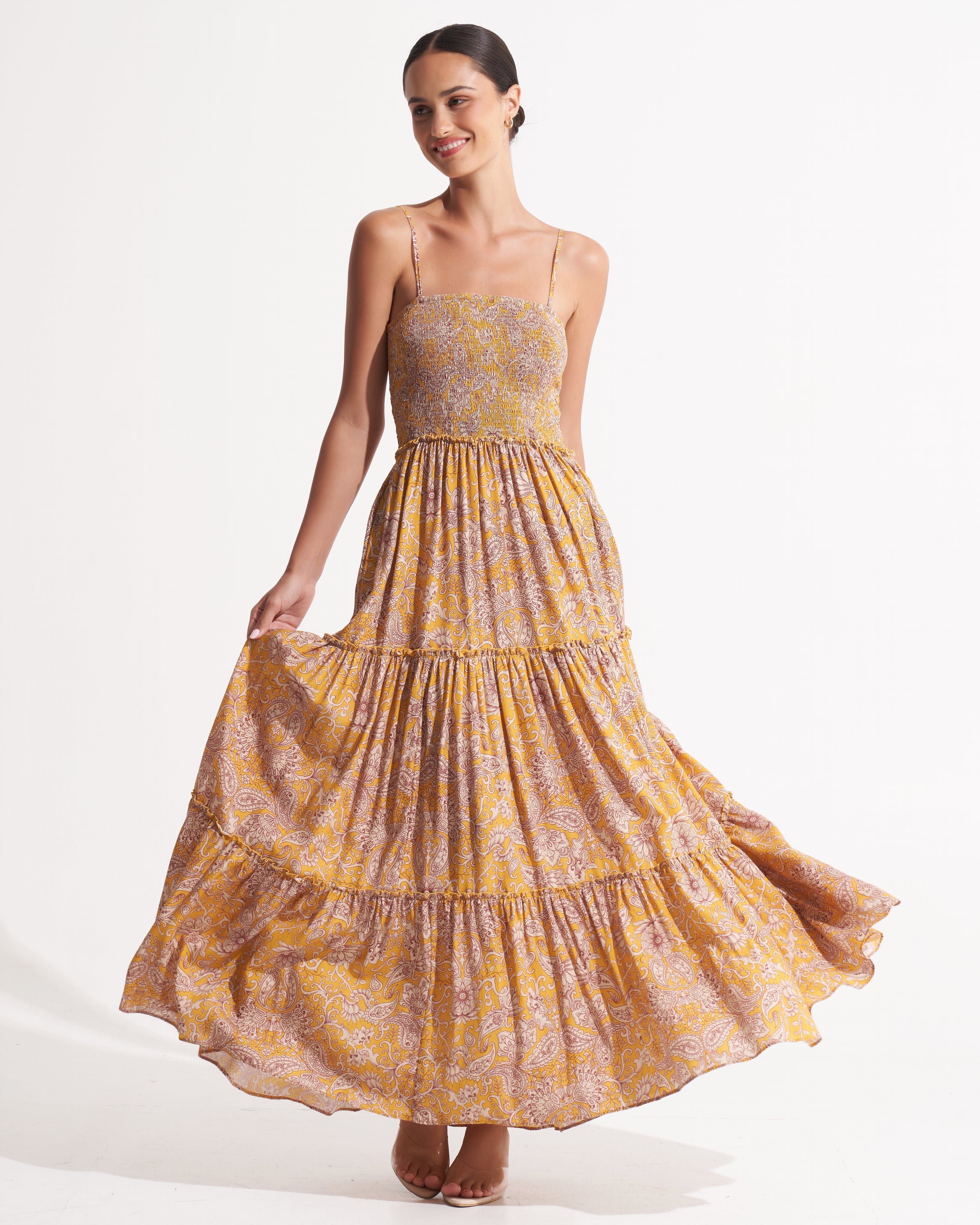 Morrato Bali Maxi Dress Neysa Maxi Dress Livia Saffron