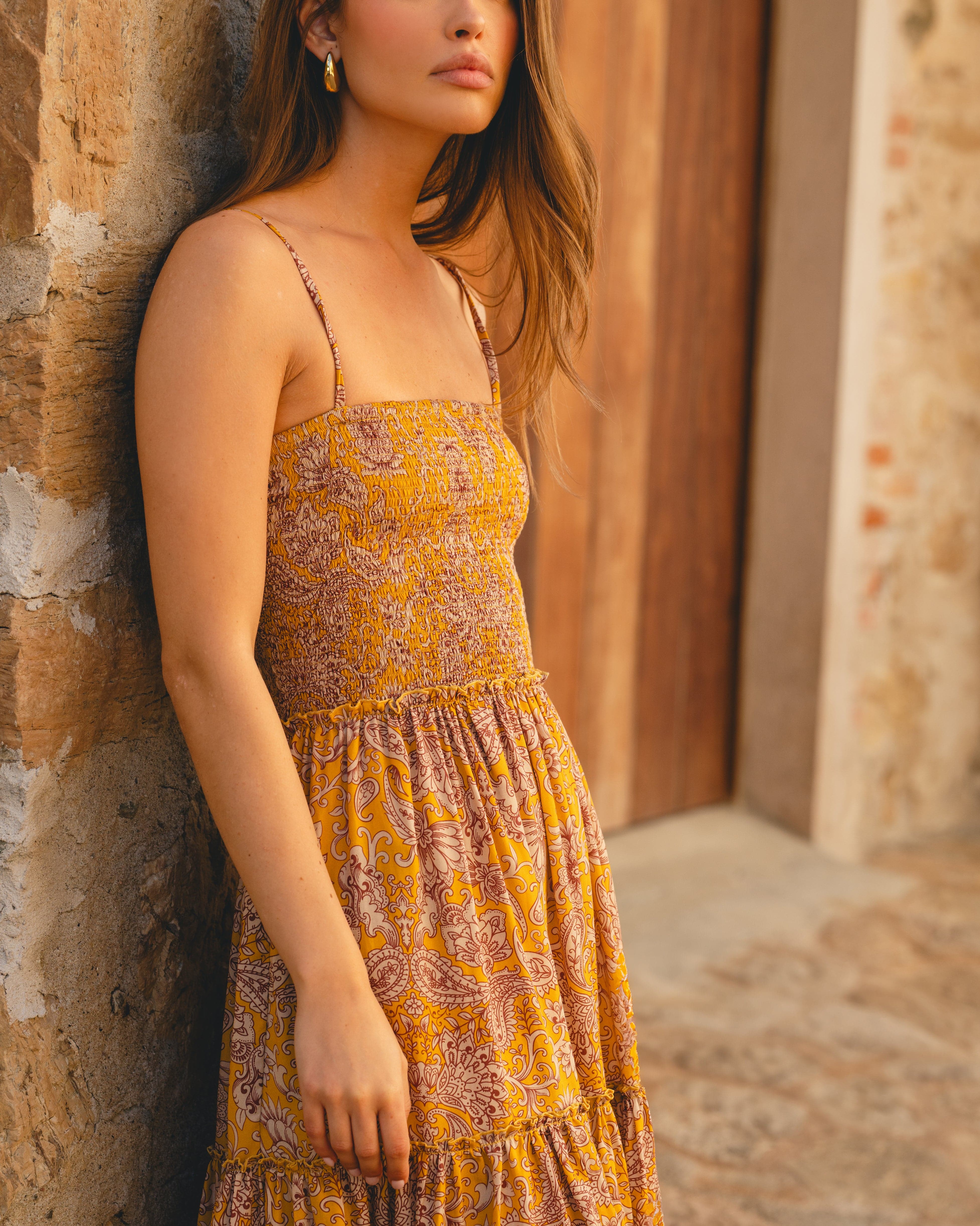 Morrato Bali Maxi Dress Neysa Maxi Dress Livia Saffron