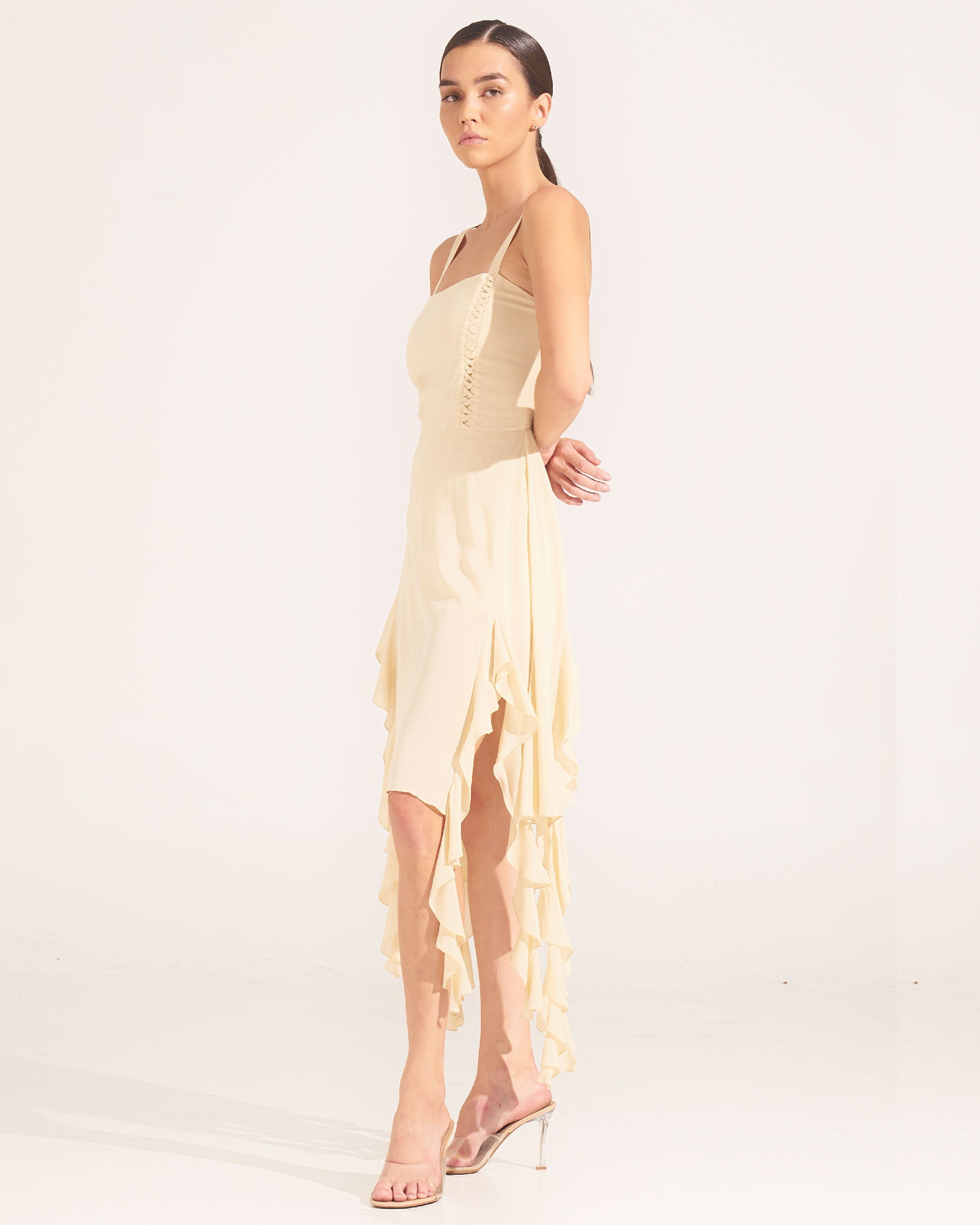 Morrato Bali Midi Dress Nash Midi Dress Ivory