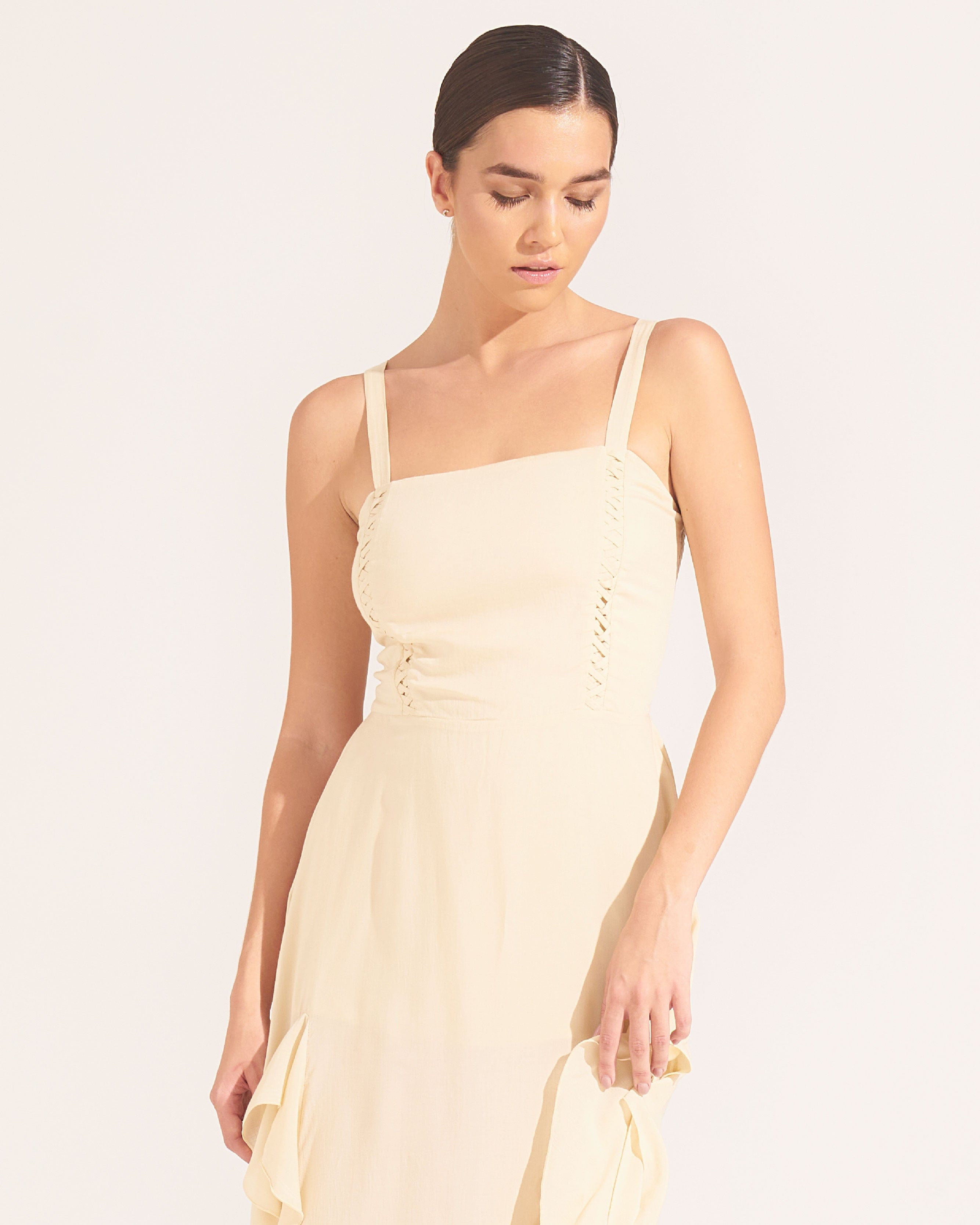 Morrato Bali Midi Dress Nash Midi Dress Ivory