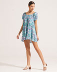 Morrato Bali Mini Dress Marguerite Shirred Mini Dress Roselle Aruba