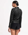 Morrato Jacket Biker Leather Jacket Black