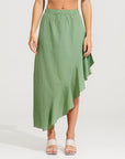 Morrato Midi Skirt Brielle Skirt Basil