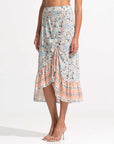 Morrato Midi Skirt Lynette Asymmetrical Skirt Fleur Seashell