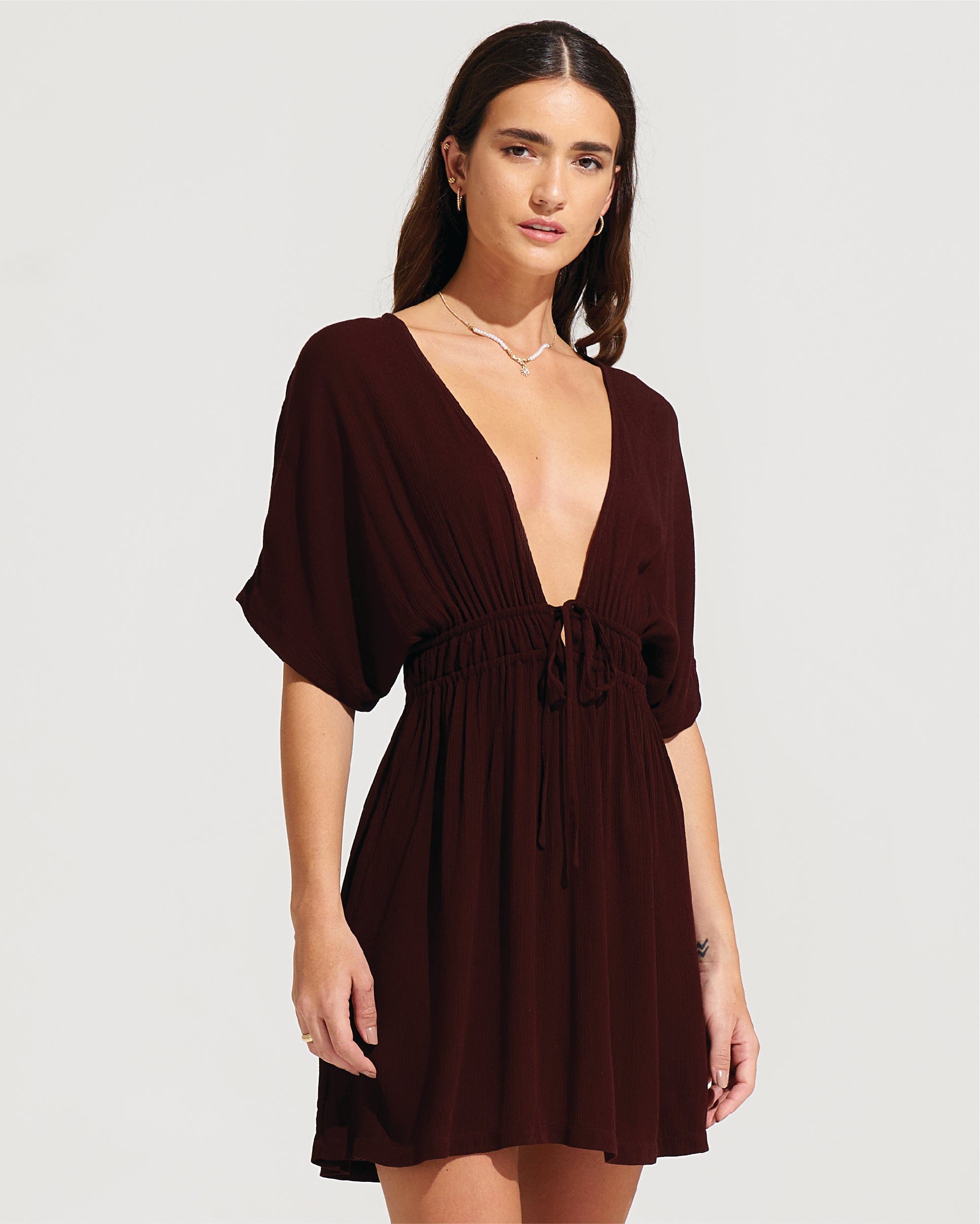 Morrato Mini Dress Dulce Mini Dress Rum Raisin