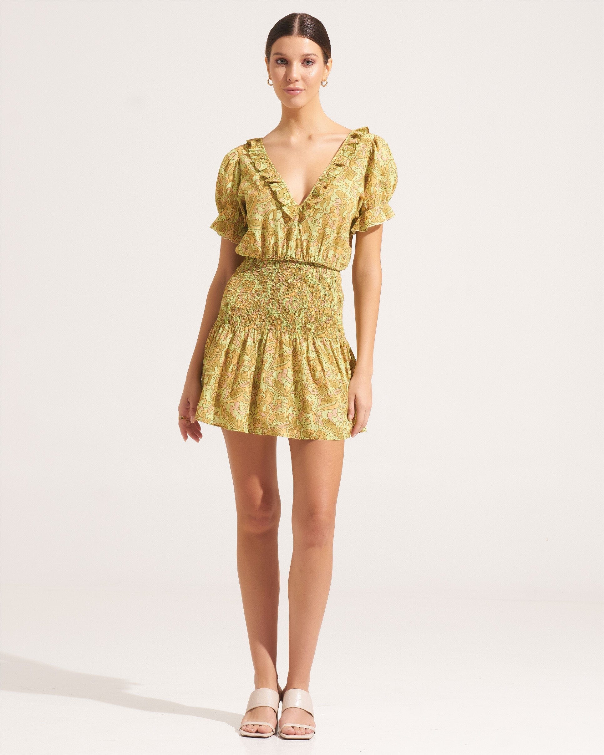 Morrato Mini Dress Scarla Mini Dress Lesley Luminary Green