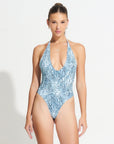 Morrato One Piece Marylin One Piece Topographical Blue