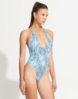 Morrato One Piece Marylin One Piece Topographical Blue