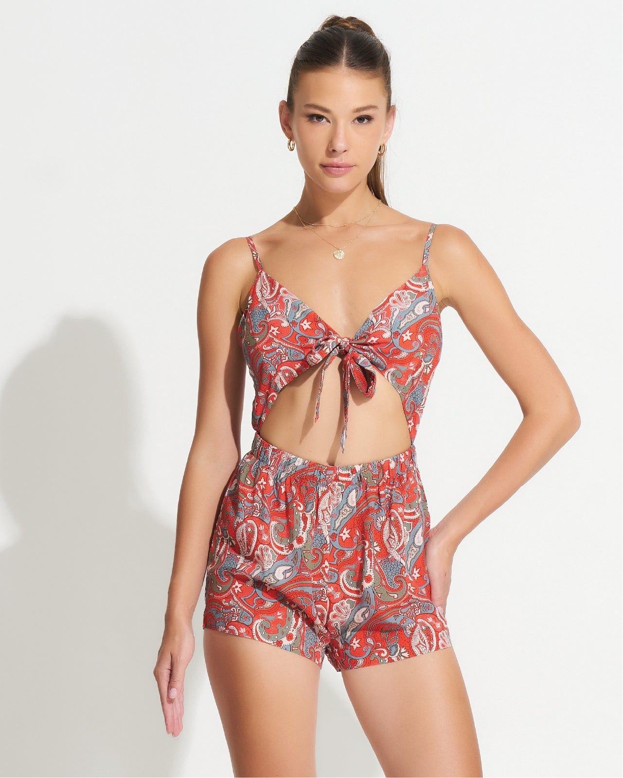 Morrato Playsuit Clarissa Playsuit Daviana Orange Red