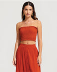 Morrato Top Sonth Bandeau Burnt Ochre