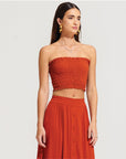 Morrato Top Sonth Bandeau Burnt Ochre