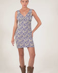 Hyacinth Mini Dress Mariposa China Blue