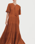 Ishana Maxi Dress Terracotta