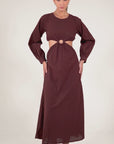 Azucar Maxi Dress Rum Raisin